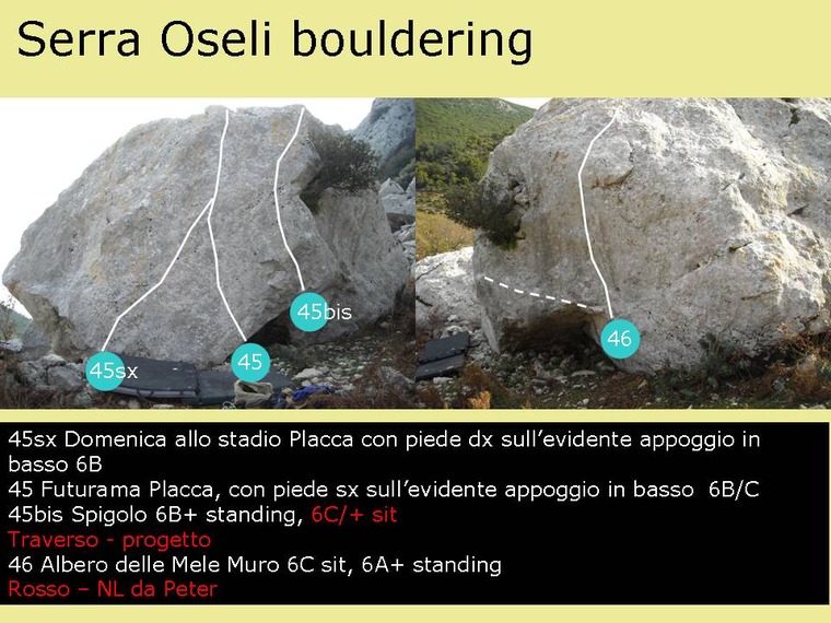 Serra Oseli boulders