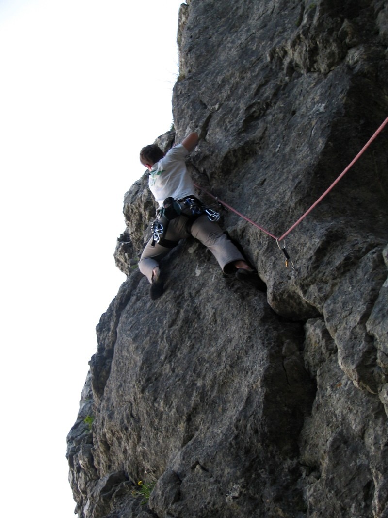 Climbing in Frankenjura, Germany