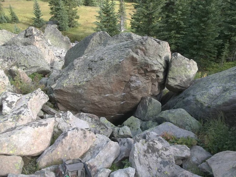Powerline boulders