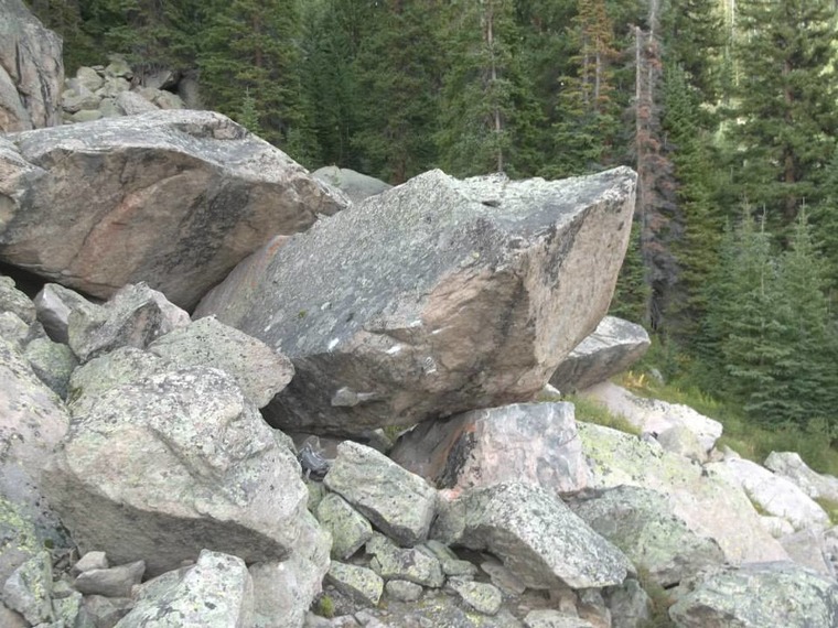 Powerline boulders