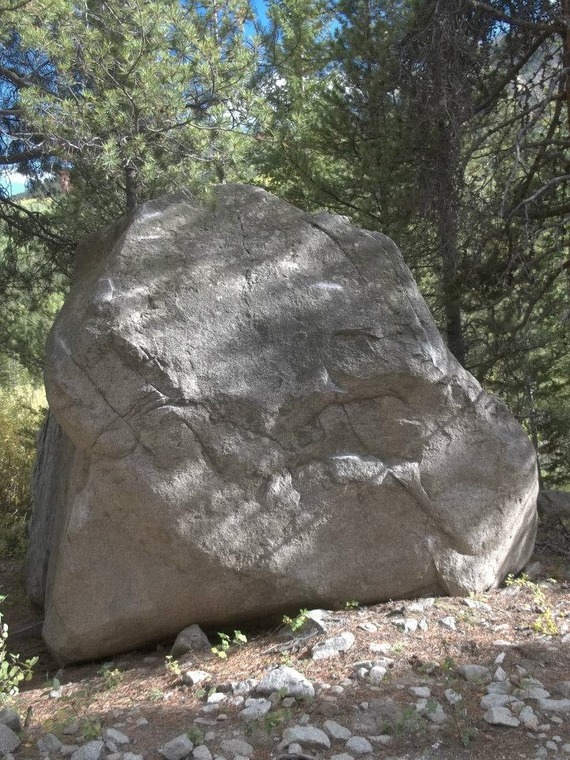 Roadside boulder