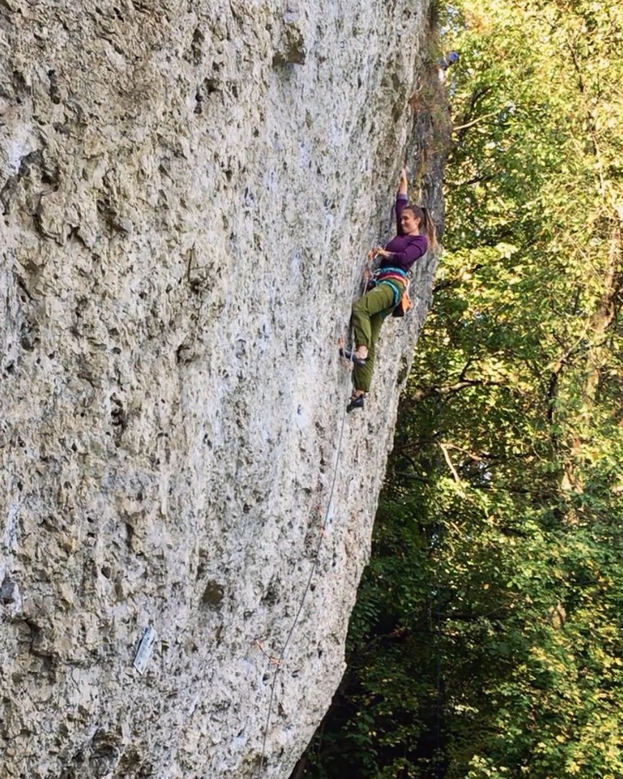 Climbing in Frankenjura, Germany