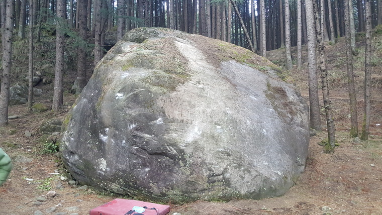 Big slab boulder