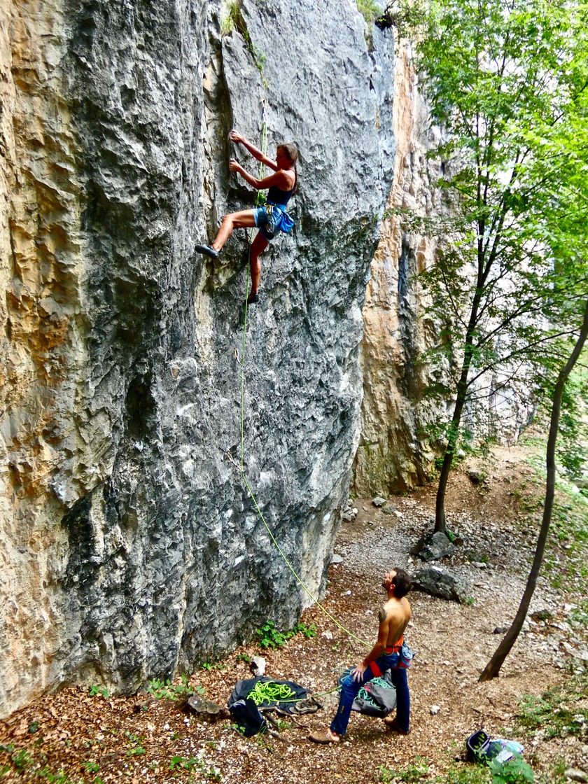 Sport climbing in Arco, Italy