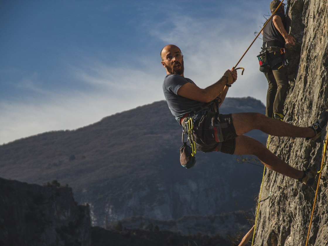 Sport climbing in Arco, Italy