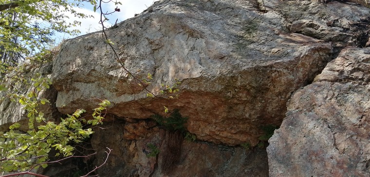 Hidden boulder