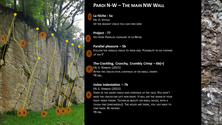Paroi N-W – The main NW Wall