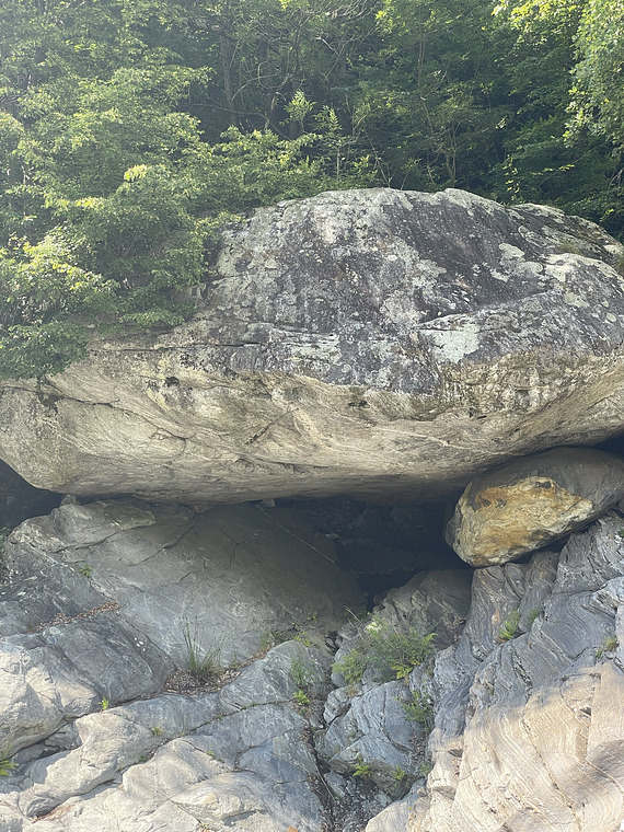 Cave boulder