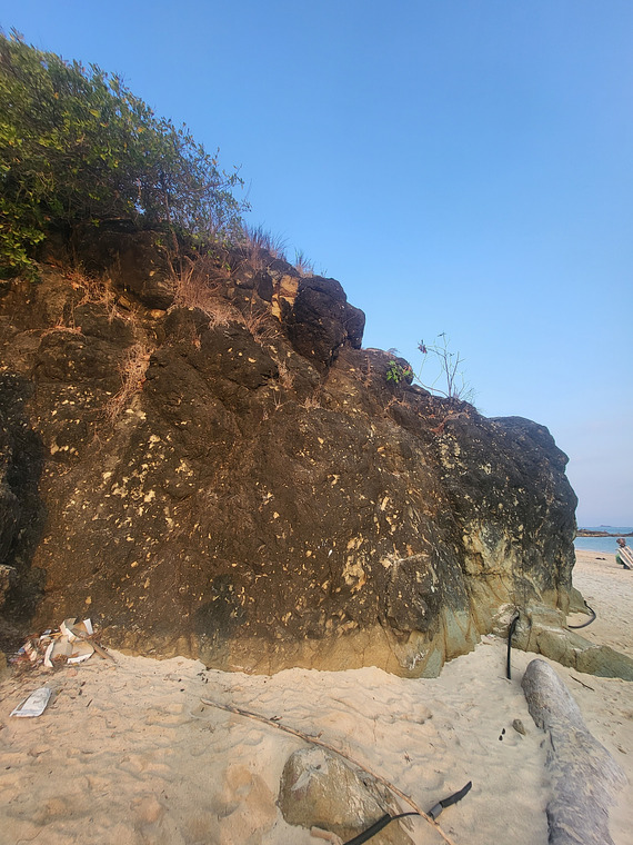 Beach boulder
