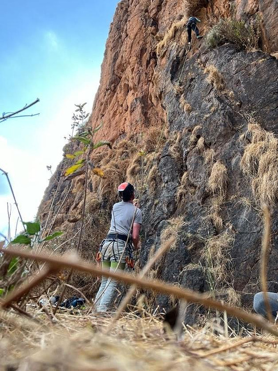 Amora gedel climbing Ethiopia 