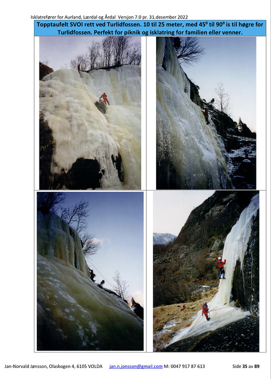 Turlidfossen Iceclimb